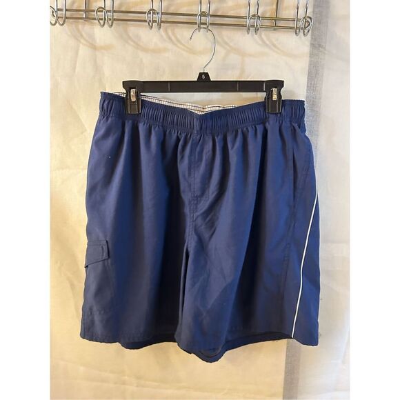 Nike swim shorts xl blue rn#37966 100% polyester - Picture 1 of 9